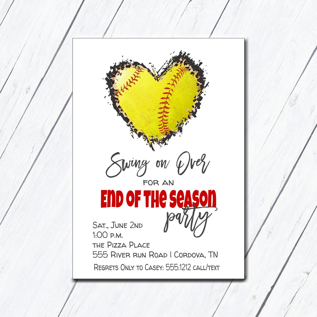 Softball End of the Season Party