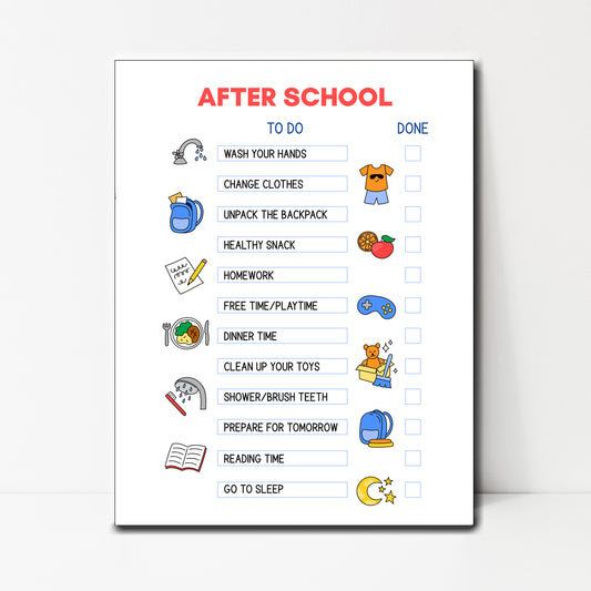 After School Checklist Instant Download (Copy)