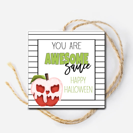 Awesome Sauce Halloween Instant Download Tag