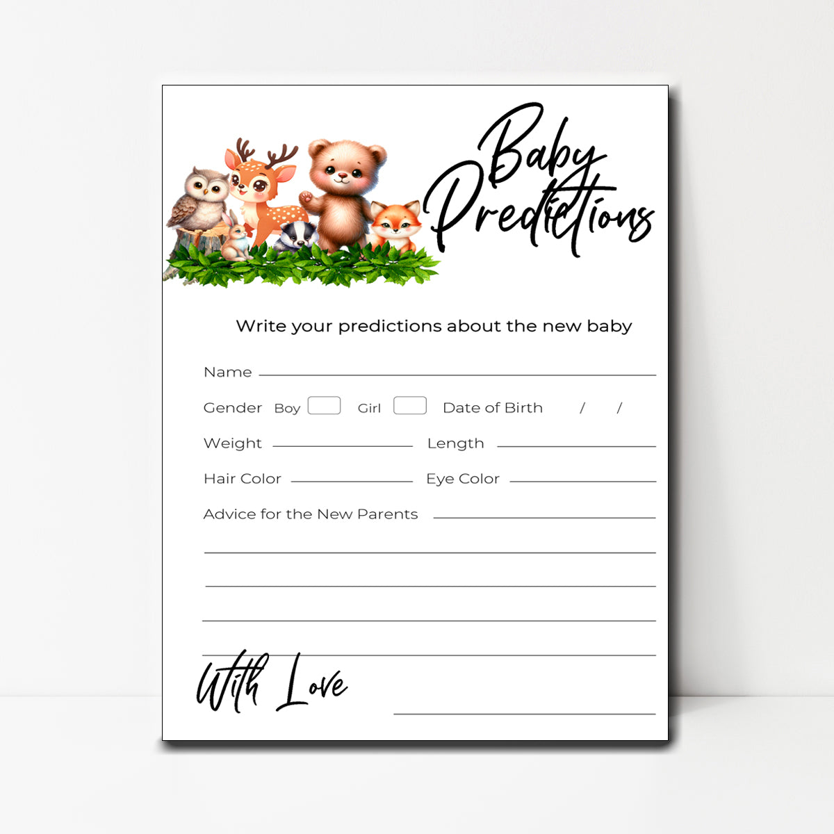 Baby Predictions Instant Download