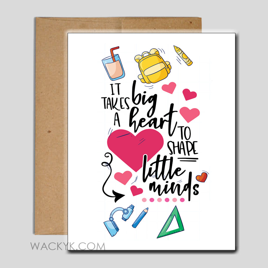 Big Heart Greeting Card - INSTANT DOWNLOAD