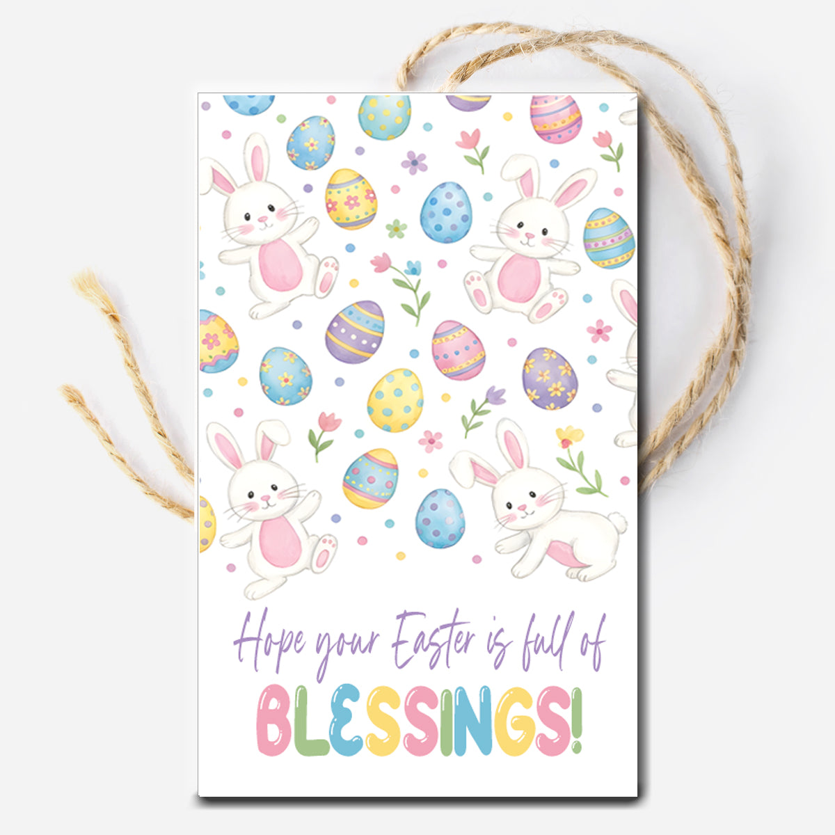Easter Blessings Instant Download Tag