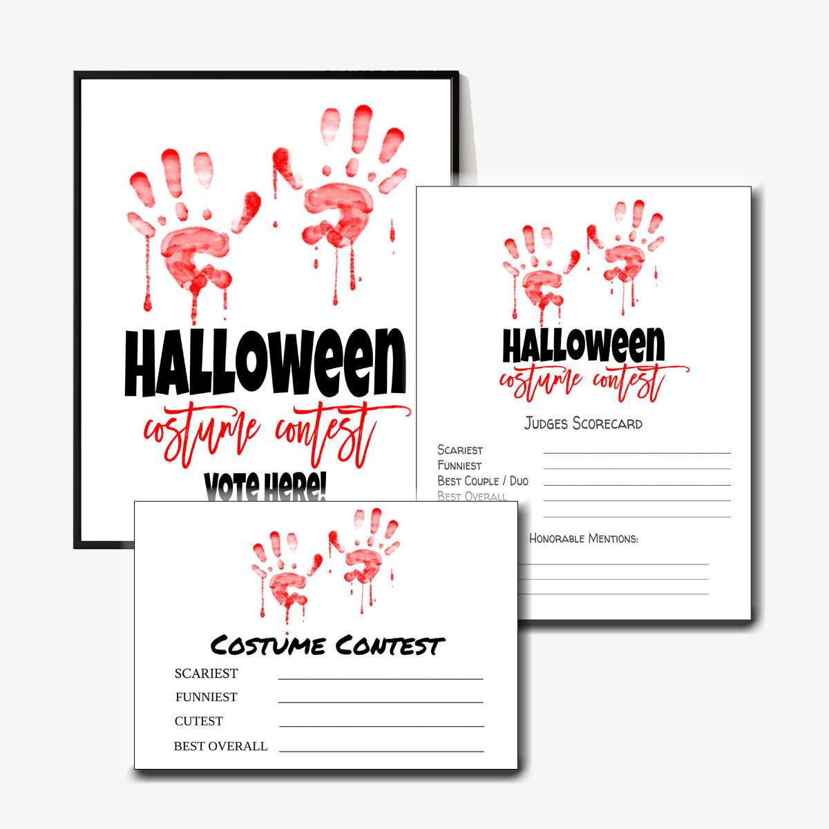 Bloody Hands Halloween Costume Contest Kit