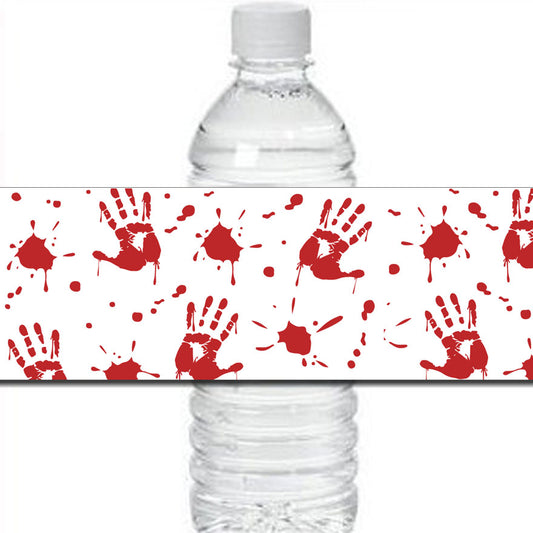 Scary Water Bottle Label Instant Download