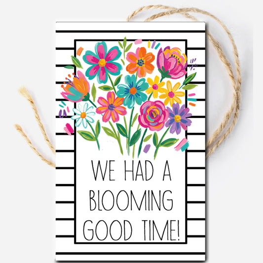We had a Blooming Good Time Instant Download Tag