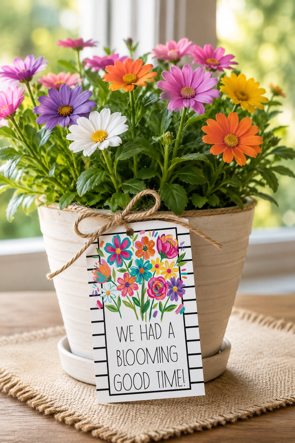 We had a Blooming Good Time Instant Download Tag