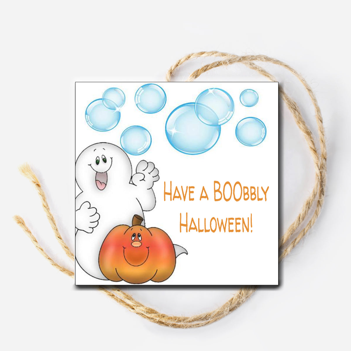 Halloween Bubbles Instant Download Tag