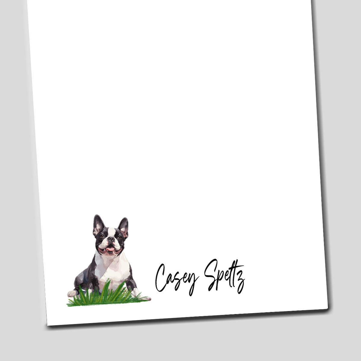 Boston Terrier Notepad