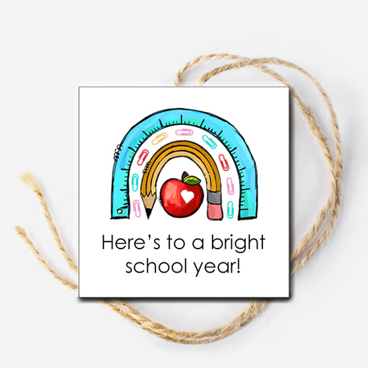 Bright School Year Instant Download Tag