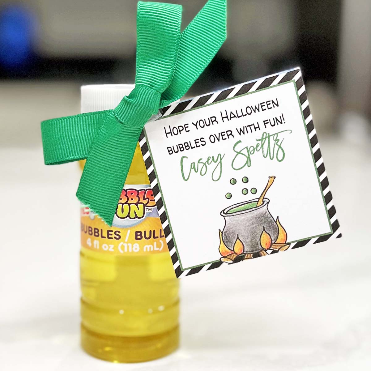 Bubbles Gift Tag