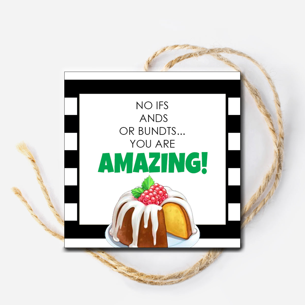 Bundt Amazing Instant Download Tag