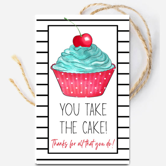 You Take the Cake Instant Download Tag