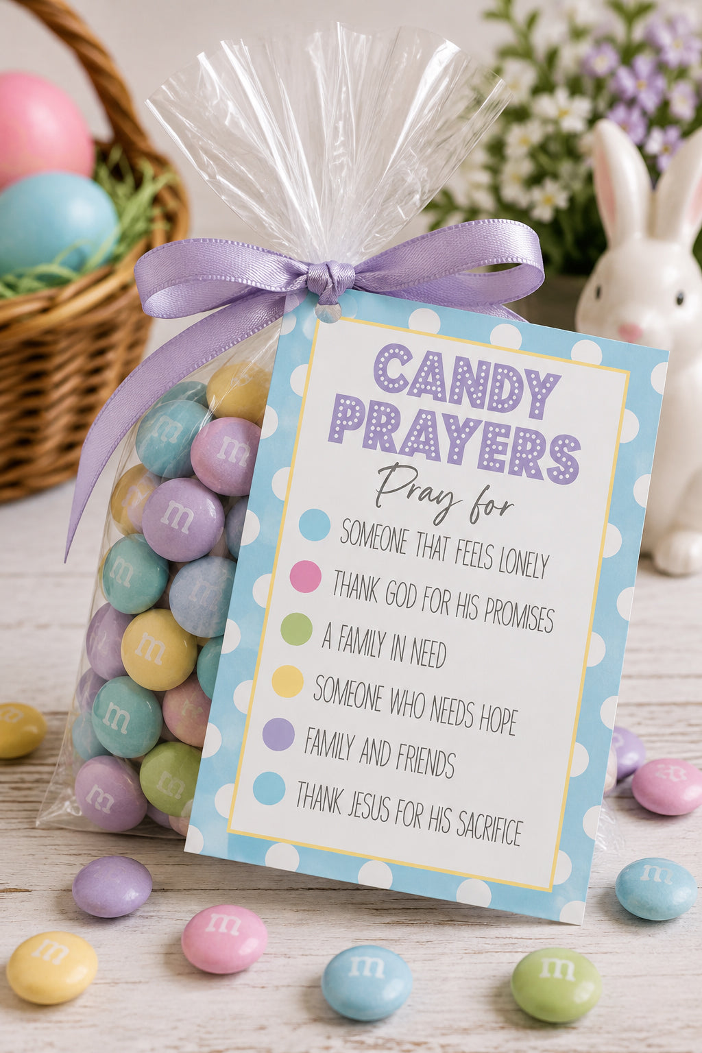 Easter Candy Prayer Instant Download Tag