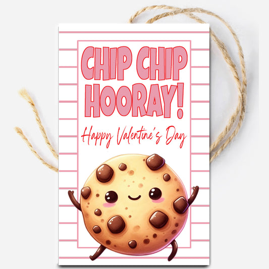 Chocolate Chip Valentine Instant Download Tag
