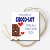 Chocolate Bar Instant Download Tag