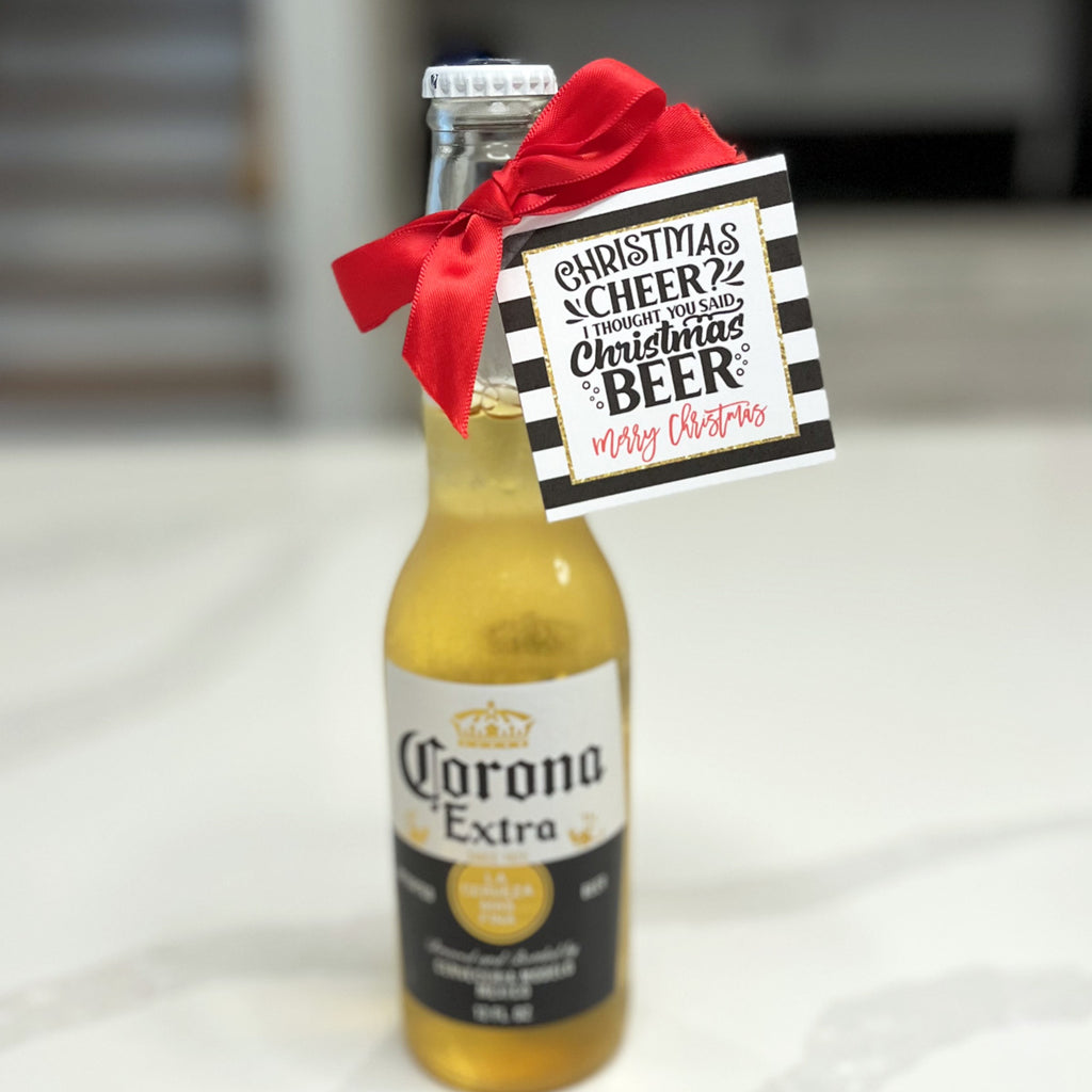 Christmas Beer Instant Download Tag