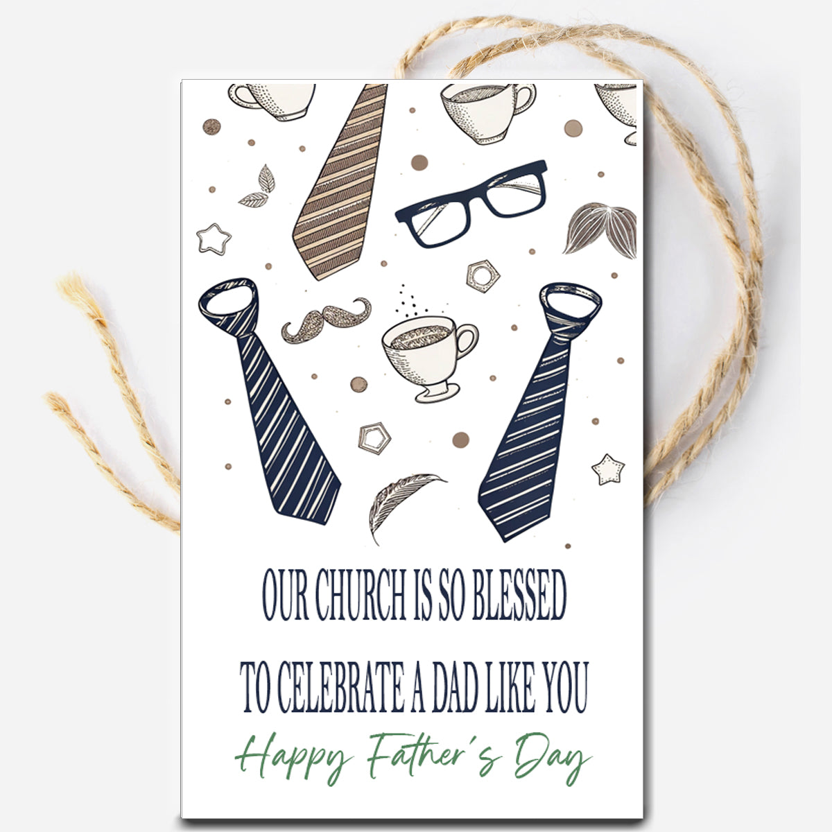 Church Father's Day Instant Download Tag