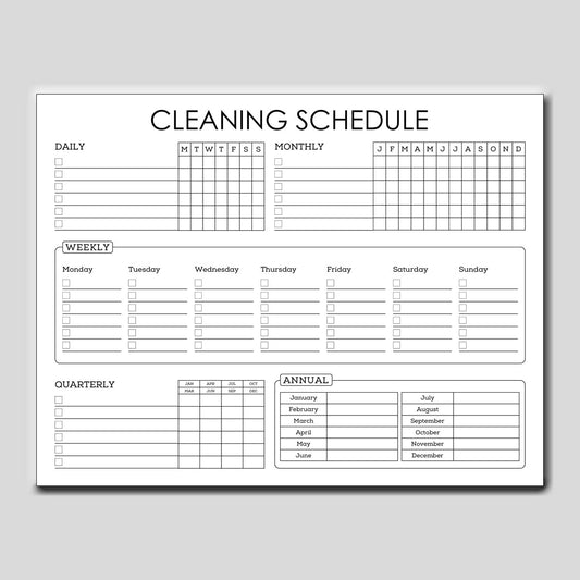 Cleaning Schedule