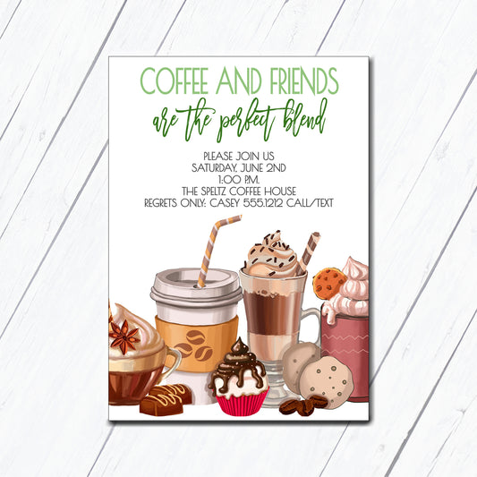 Coffee and Friends Invitation