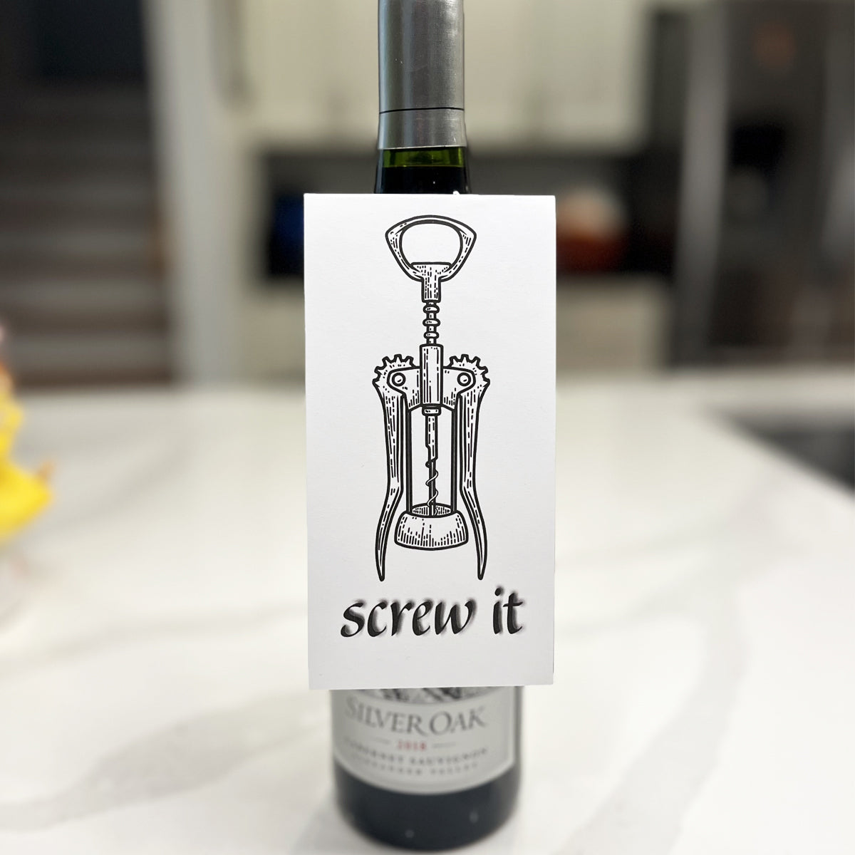 Screw It Wine Tag Instant Download