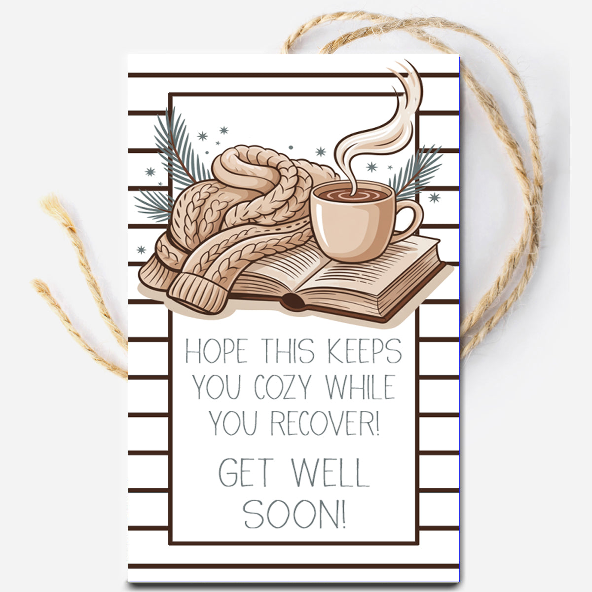 Cozy while you Recover Instant Download Tag