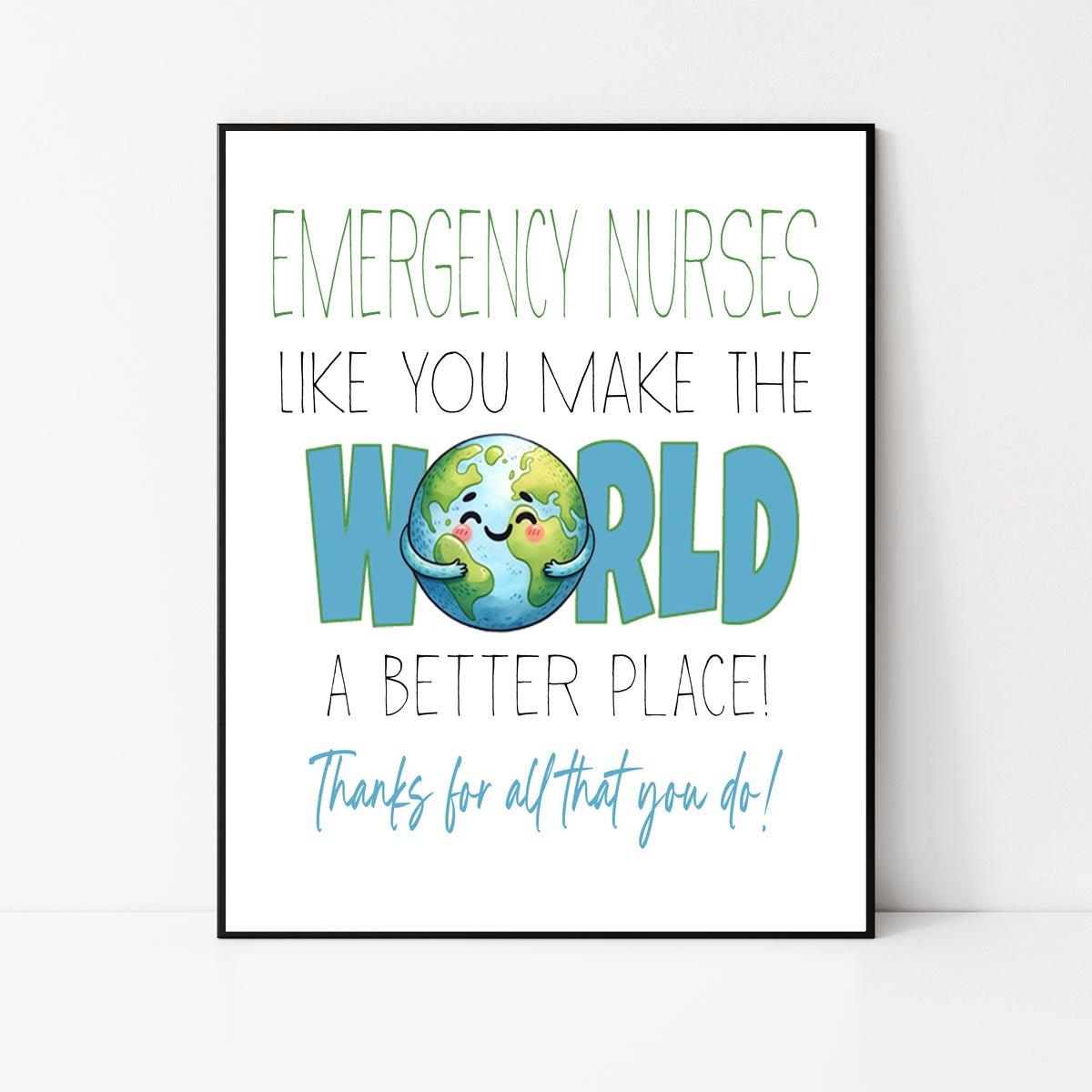 Emergency Nurse Decor