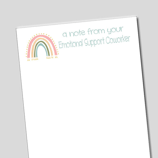 Emotional Support Coworker Notepad