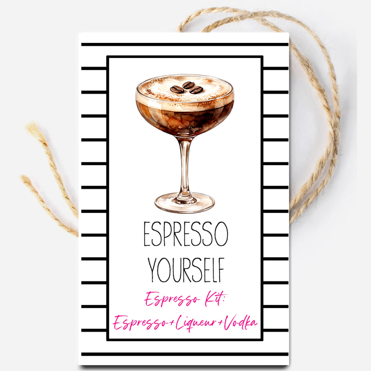 Espresso Kit Instant Download Tag