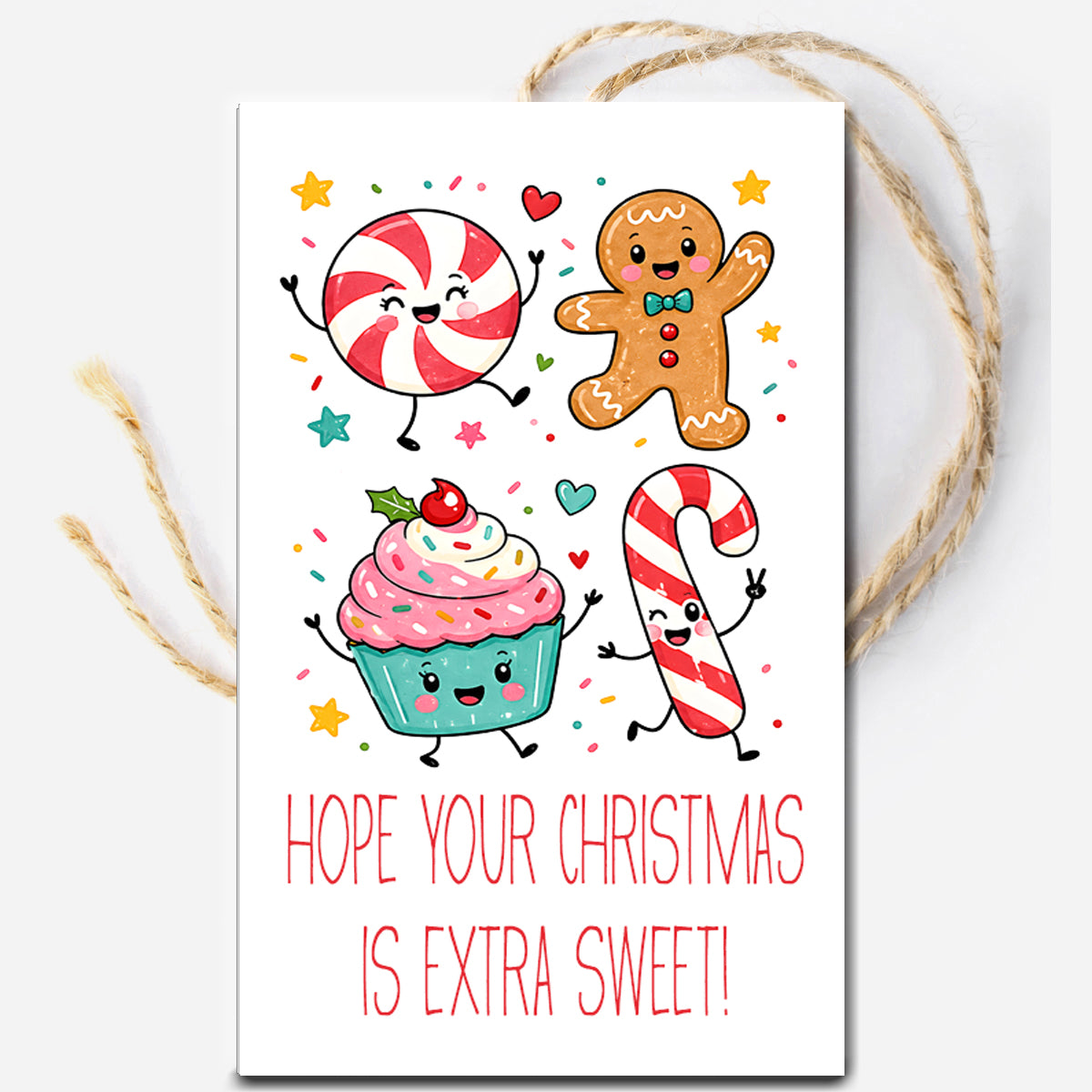 Hope your Christmas is Extra Sweet Instant Download Tag