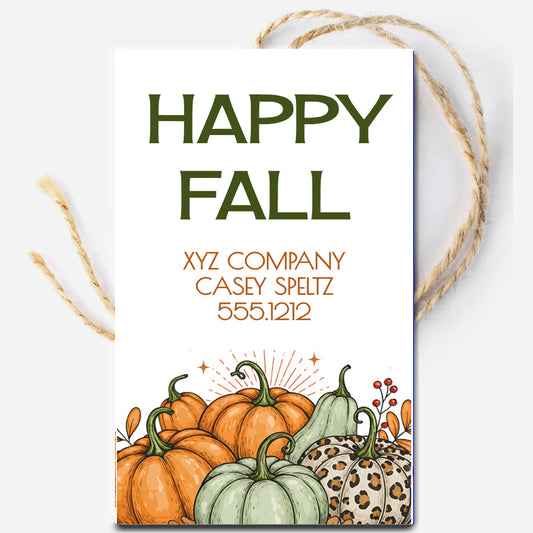 Happy Fall Referral Marketing Gift Tag