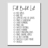 Fall Bucket List - INSTANT DOWNLOAD