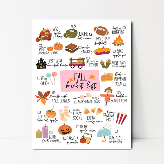Fall List Instant Download