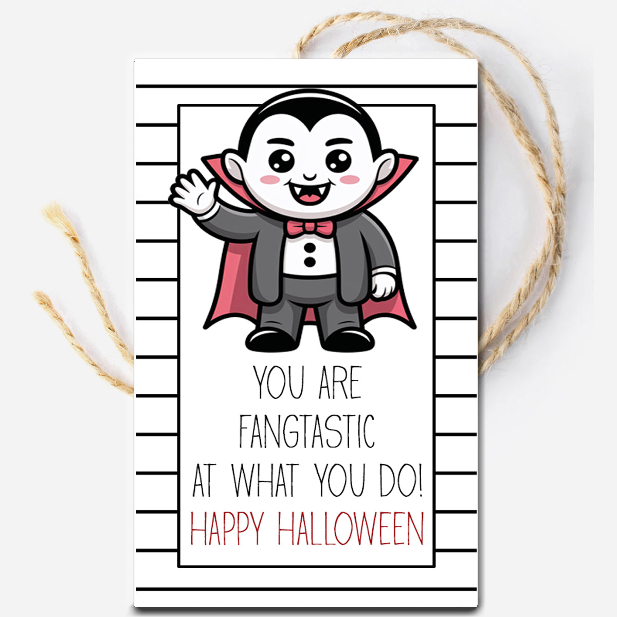 You are Fangtastic Halloween Instant Download Tag
