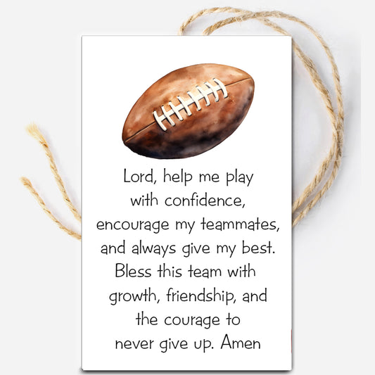 Football Prayer Instant Download Tag