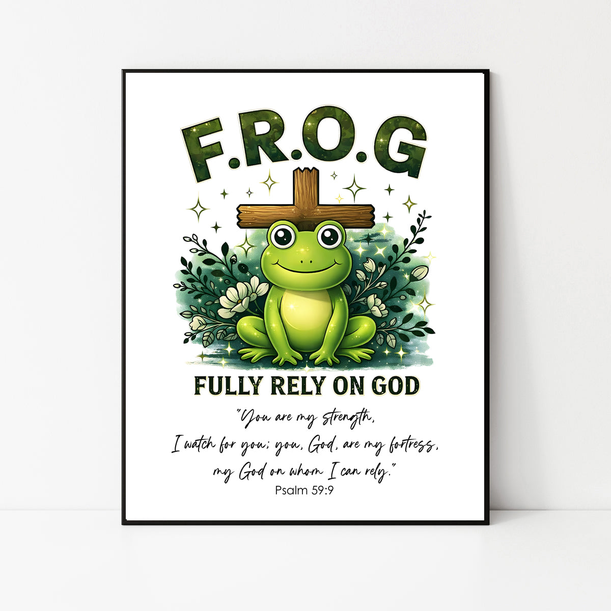 Fully Rely on God Sign Instant Download