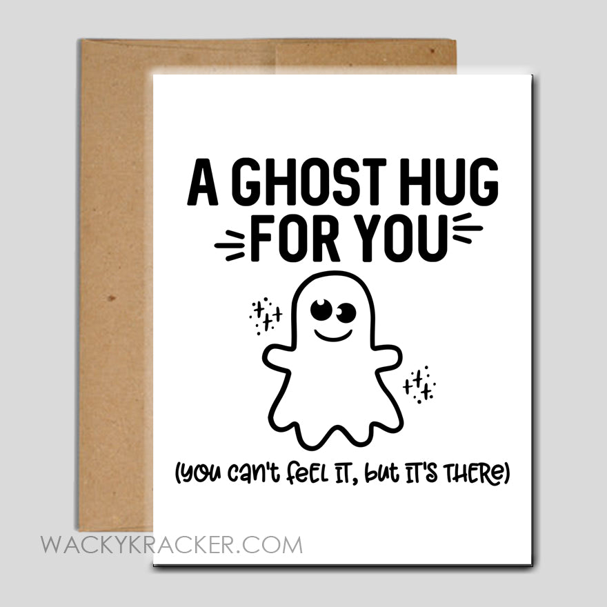 Ghost Hug Card Instant Download