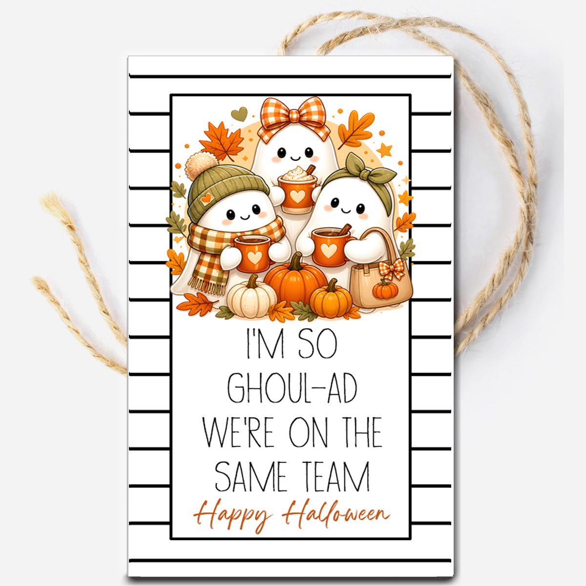I'm so Ghoul Ad we're on the Same Team Halloween Instant Download