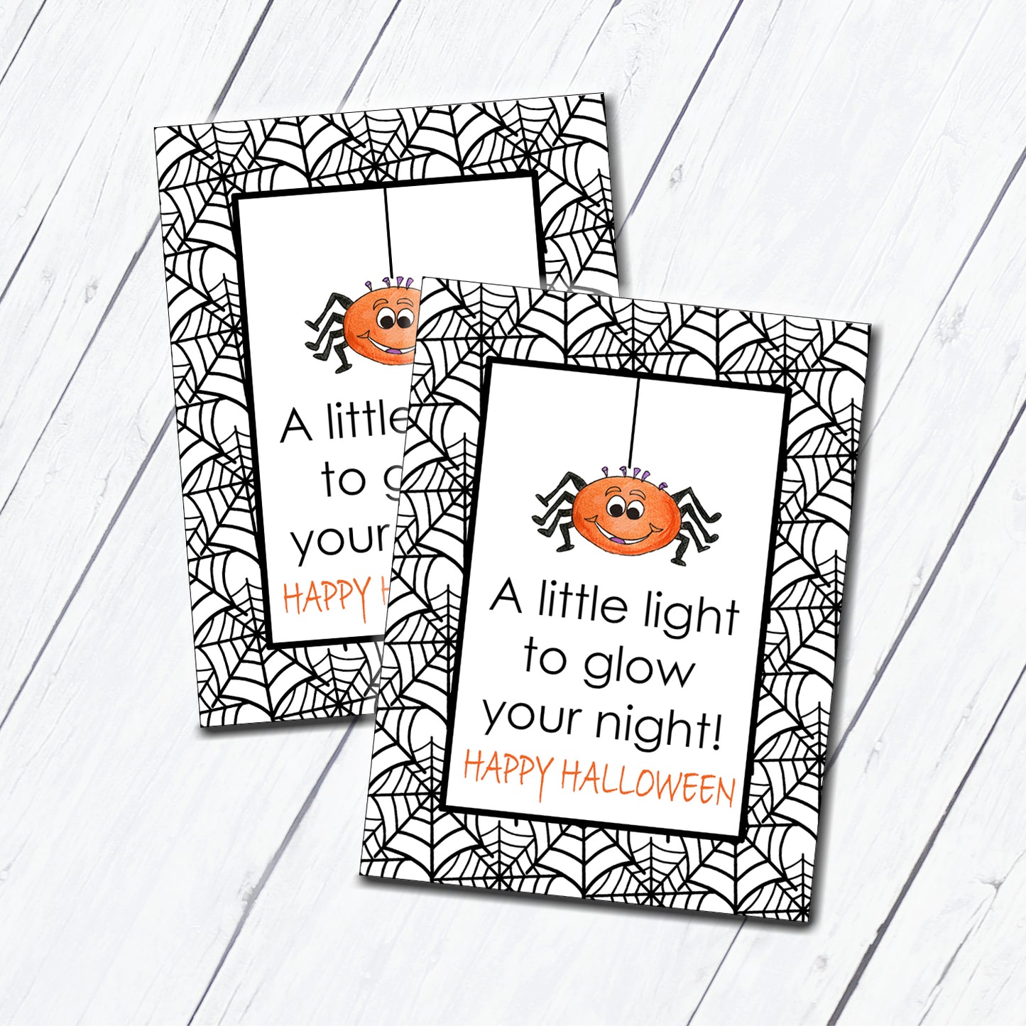 A Little Light to Glow Your Night Halloween Instant Download Tag