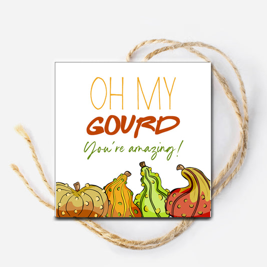 Oh My Gourd Gift Tag