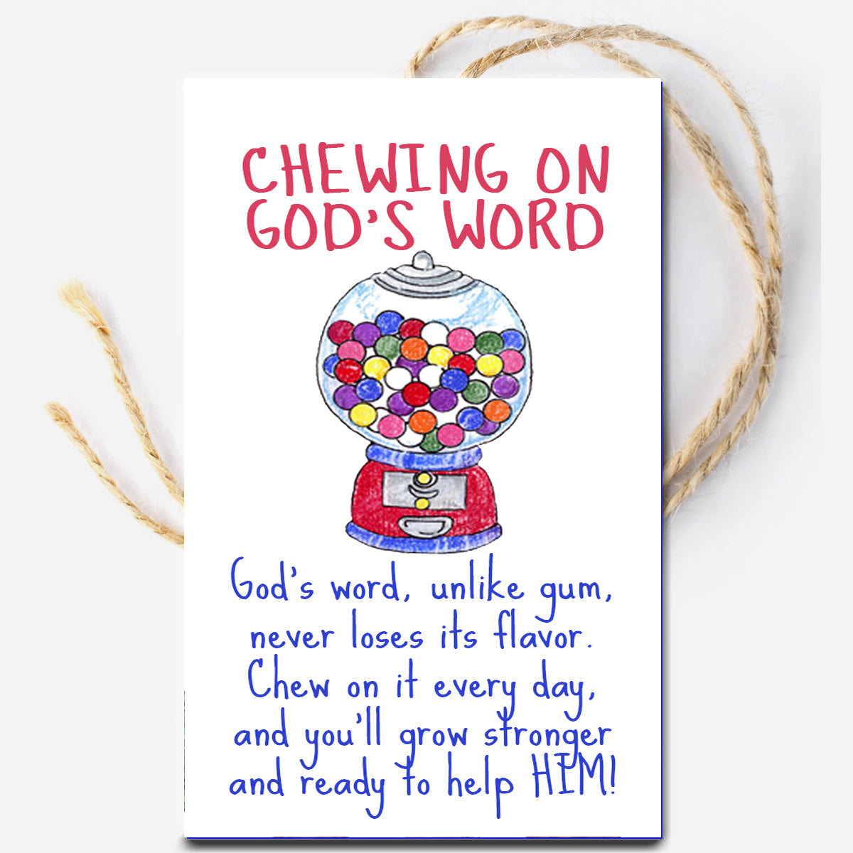 Chewing on God's Word Instant Download Tag