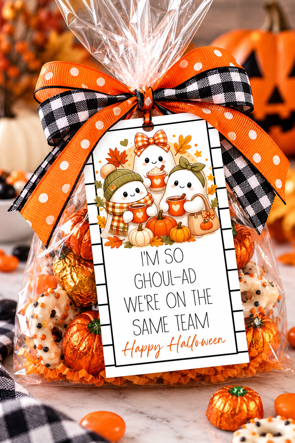 I'm so Ghoul Ad we're on the Same Team Halloween Instant Download