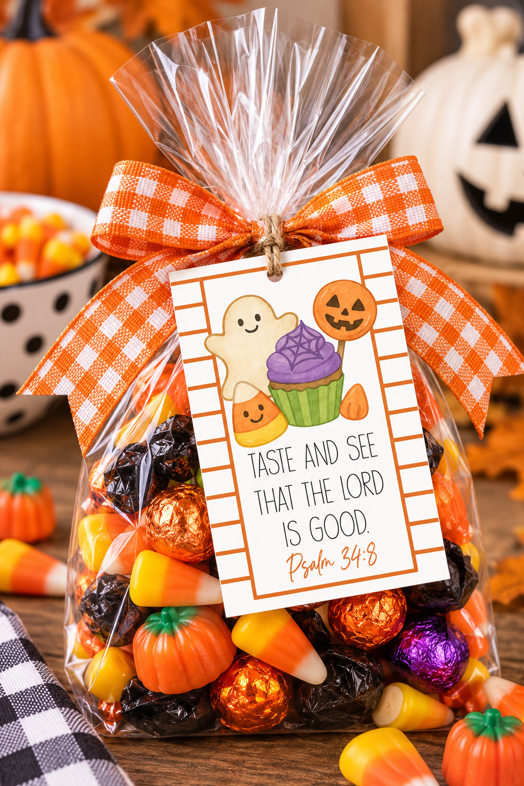 Taste and See Halloween Instant Download Tag