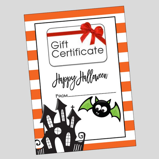 Halloween Gift Card - INSTANT DOWNLOAD