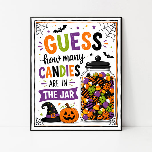 Halloween Candies Sign Instant Download
