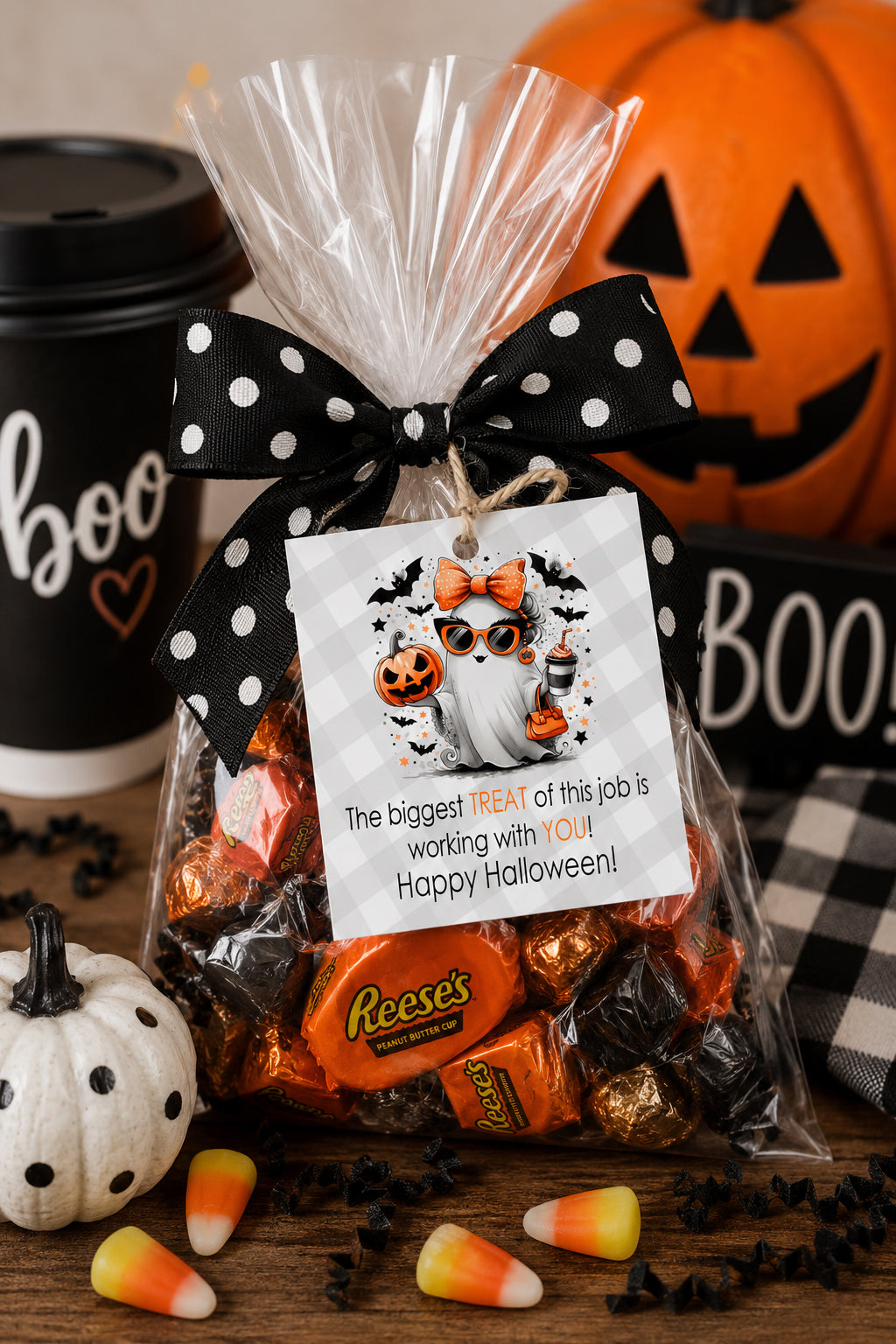 Halloween Coworker Instant Download Tag