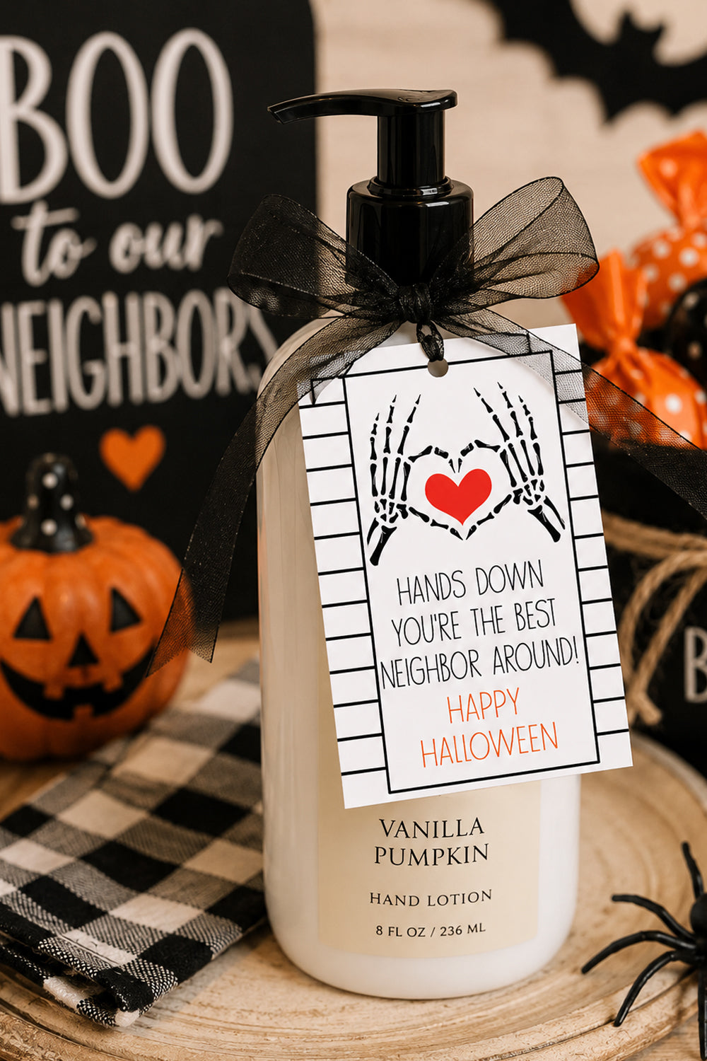 Hands Down You're The Best Neighbor Around Halloween Instant Download Tag