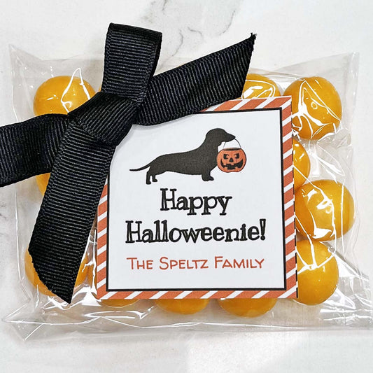 Happy Halloweenie Gift Tag