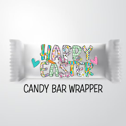 Happy Easter Candy Bar Wrapper Instant Download