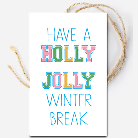 Holly Jolly Christmas Instant Download Tag