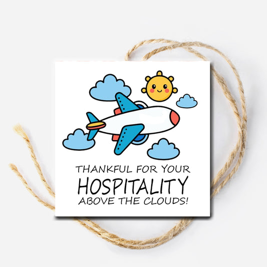 Flight Attendant Hospitality Instant Download Tag